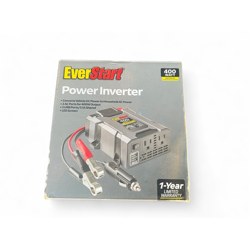 EverStart 400W Power Inverter Converts Vehicle Power DC To AC Power